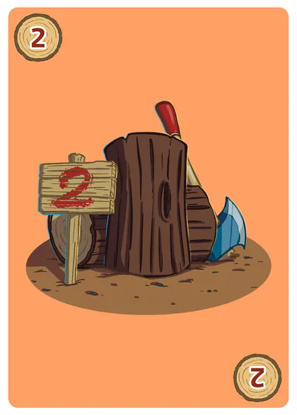 Carte Rondin du jeu Le Roi des Castors